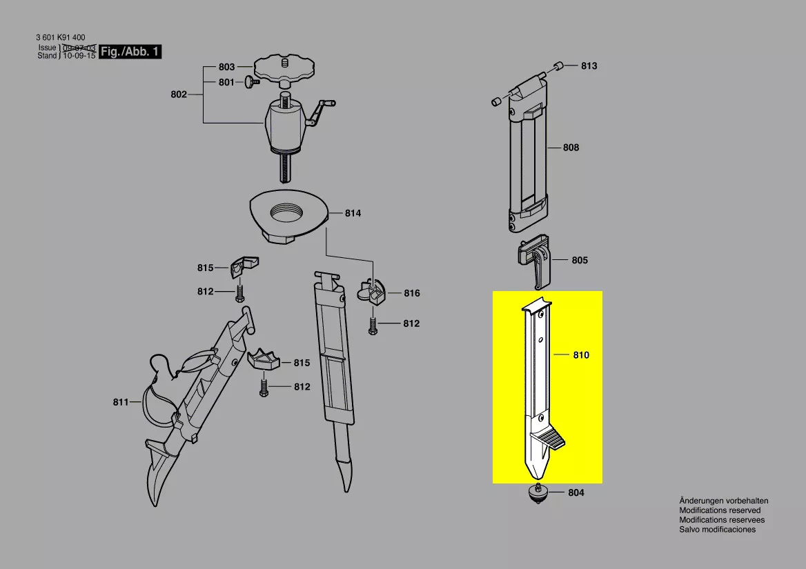 pied pour trépied BT 300 HD Bosch